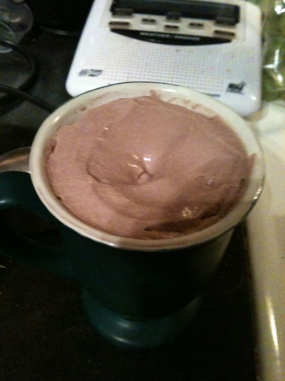 Pour in cup or bowl