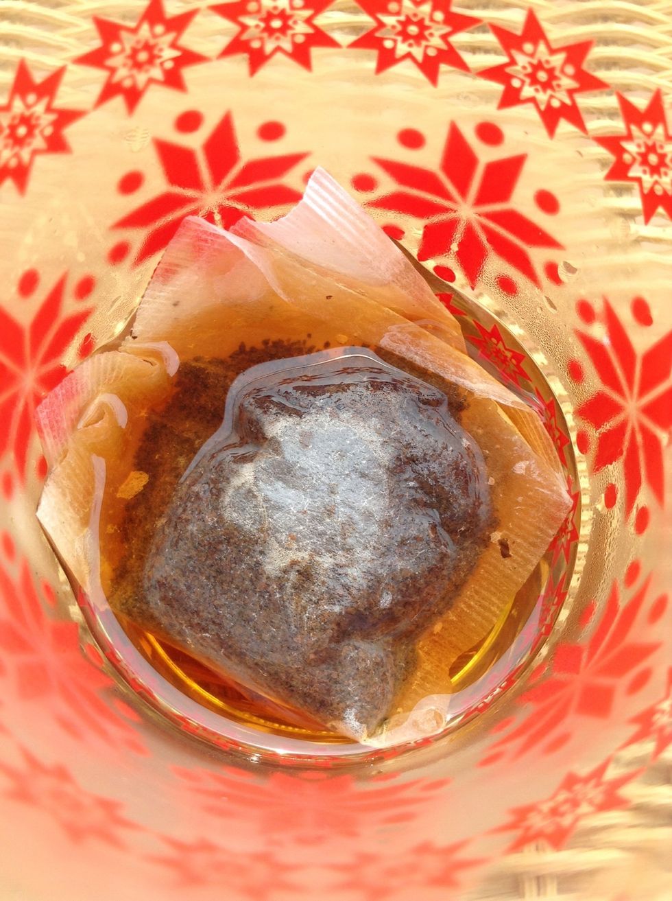 Pour In hot water, Just enough to cover the tea bags. Wait five minutes