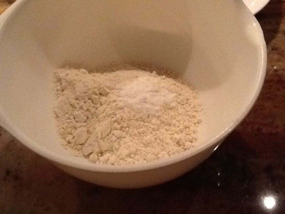 Pour in the baking powder