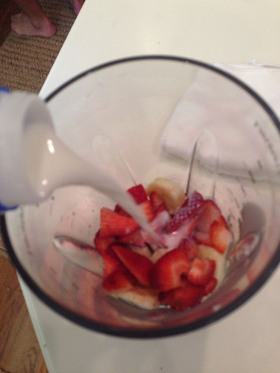 Pour in your milk but not too much!