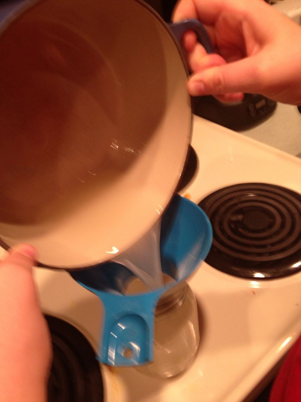 Pour in your solution.