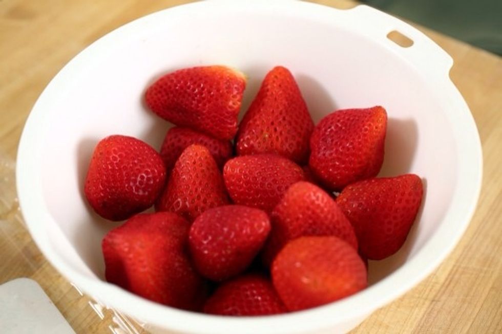 Pour into a chilled glass and serve right away, while it\u2019s still slushy.