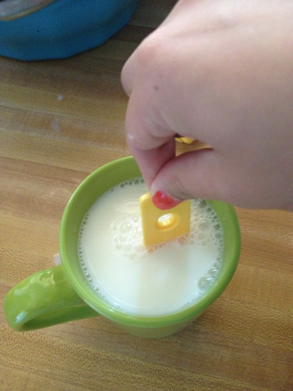 Pour into a container and mix!