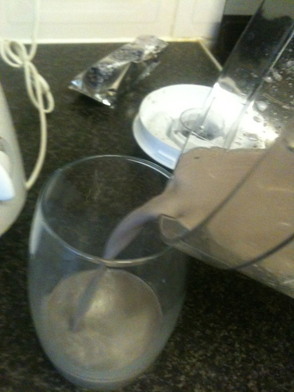 Pour into a cup