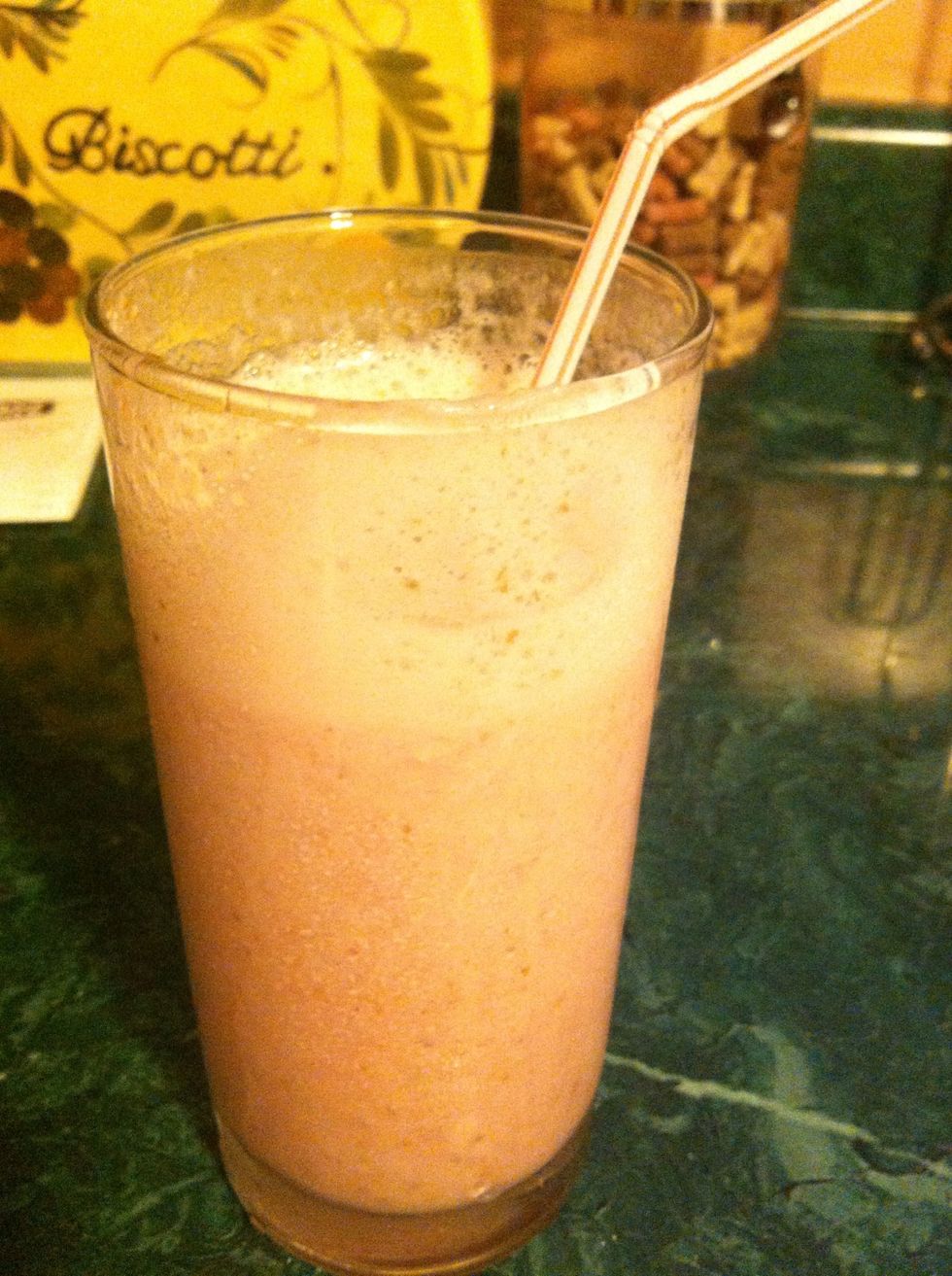 Pour into a glass and enjoy your healthy, yummy smoothie!