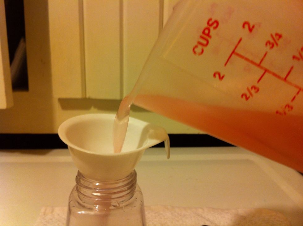 Pour into Foaming Bottle.