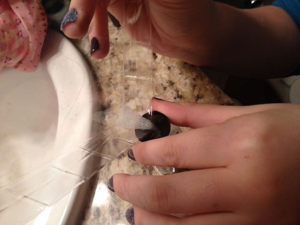 Pour into funnel slowly.