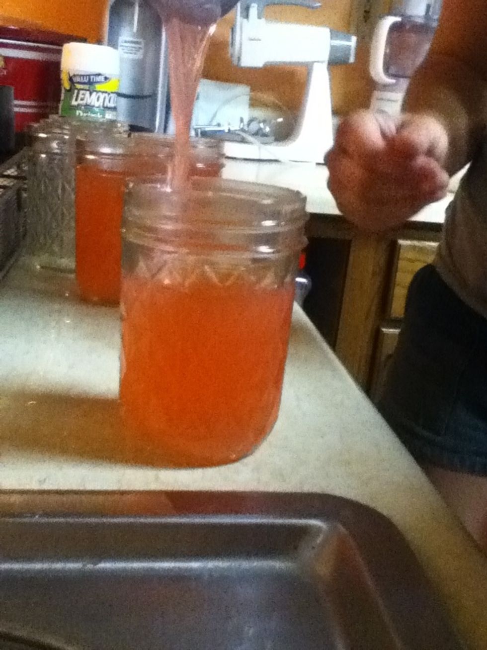 Pour into jelly glasses and seal