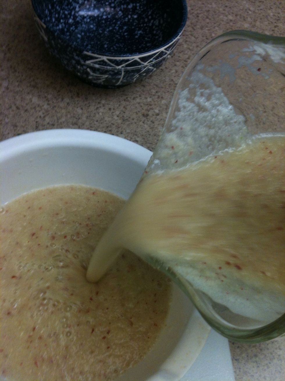Pour into large jug.