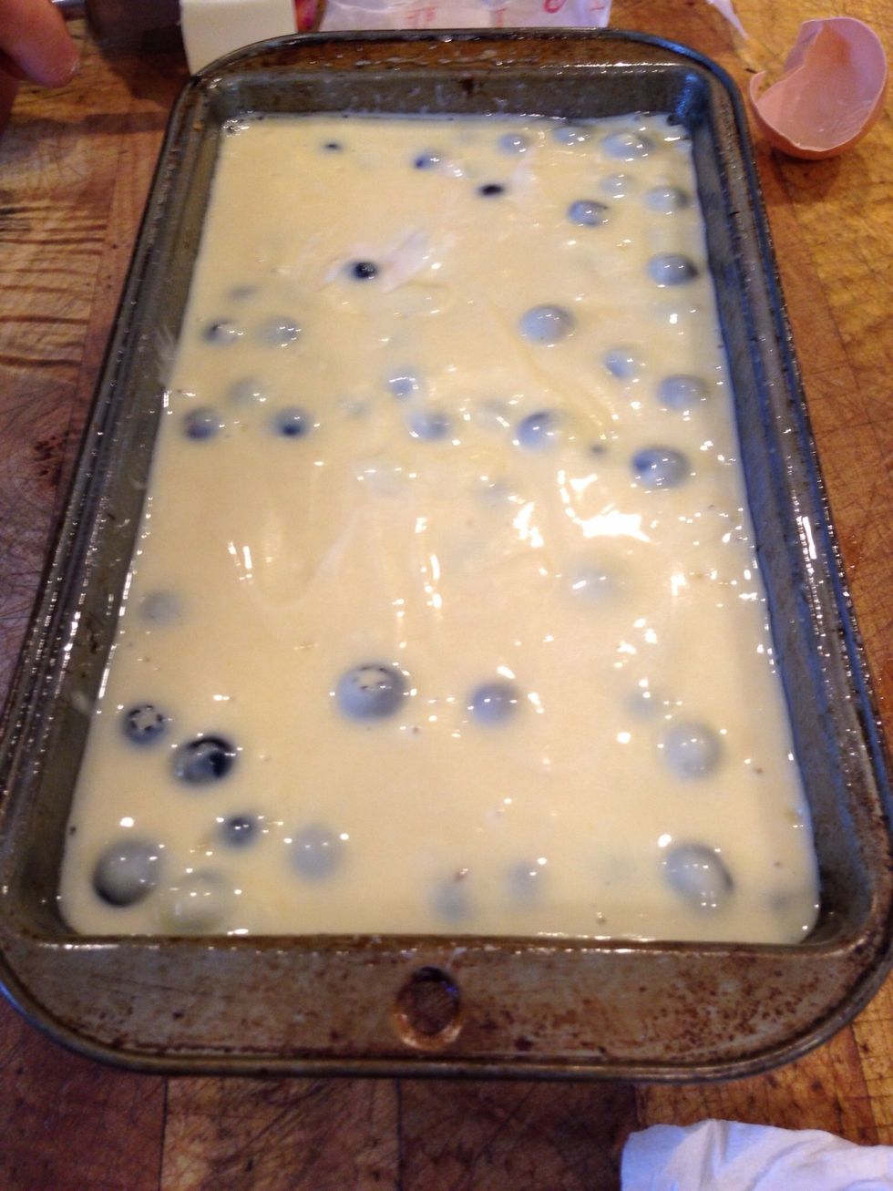 Pour into loaf pan!