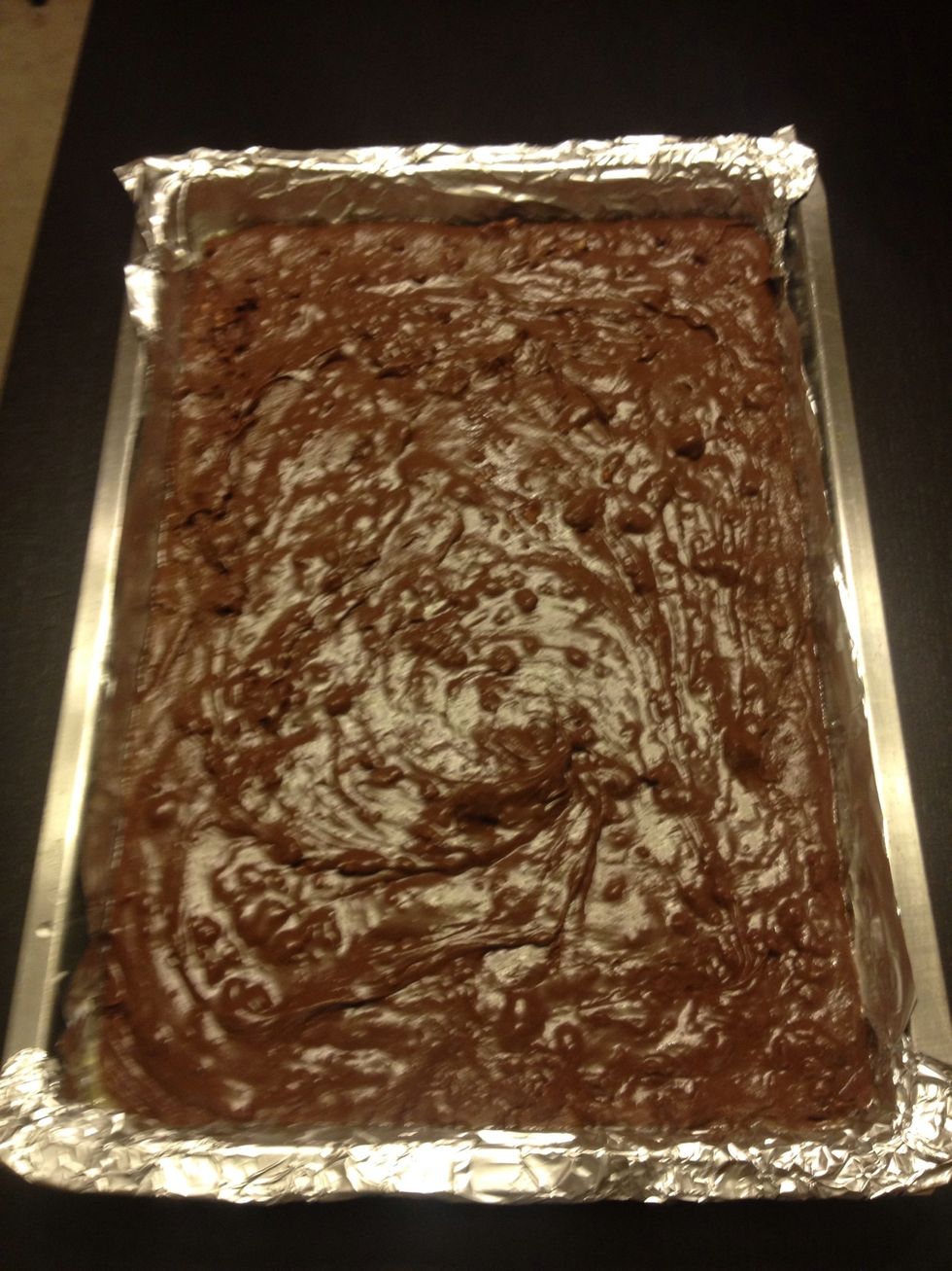 Pour into pan and let cool about two hours