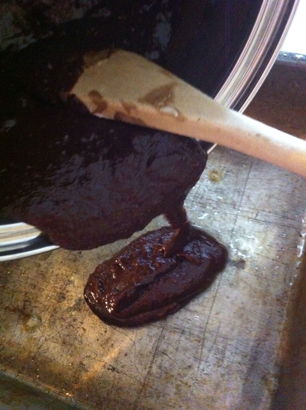 Pour into the pan! Your ready to bake! \ud83d\udcaa\ud83d\udc4f