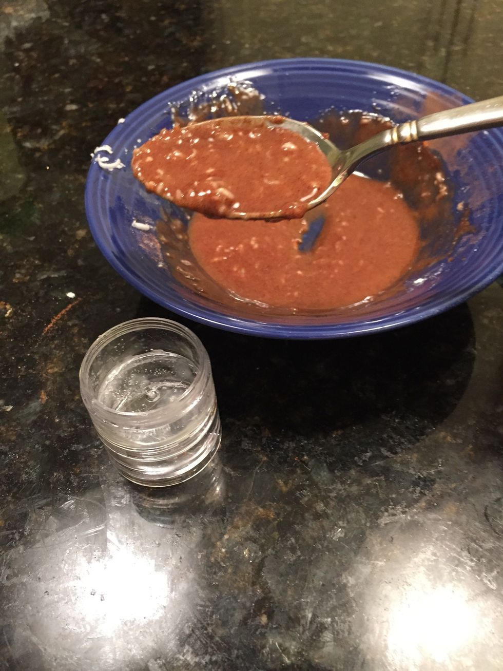 Pour into the small container