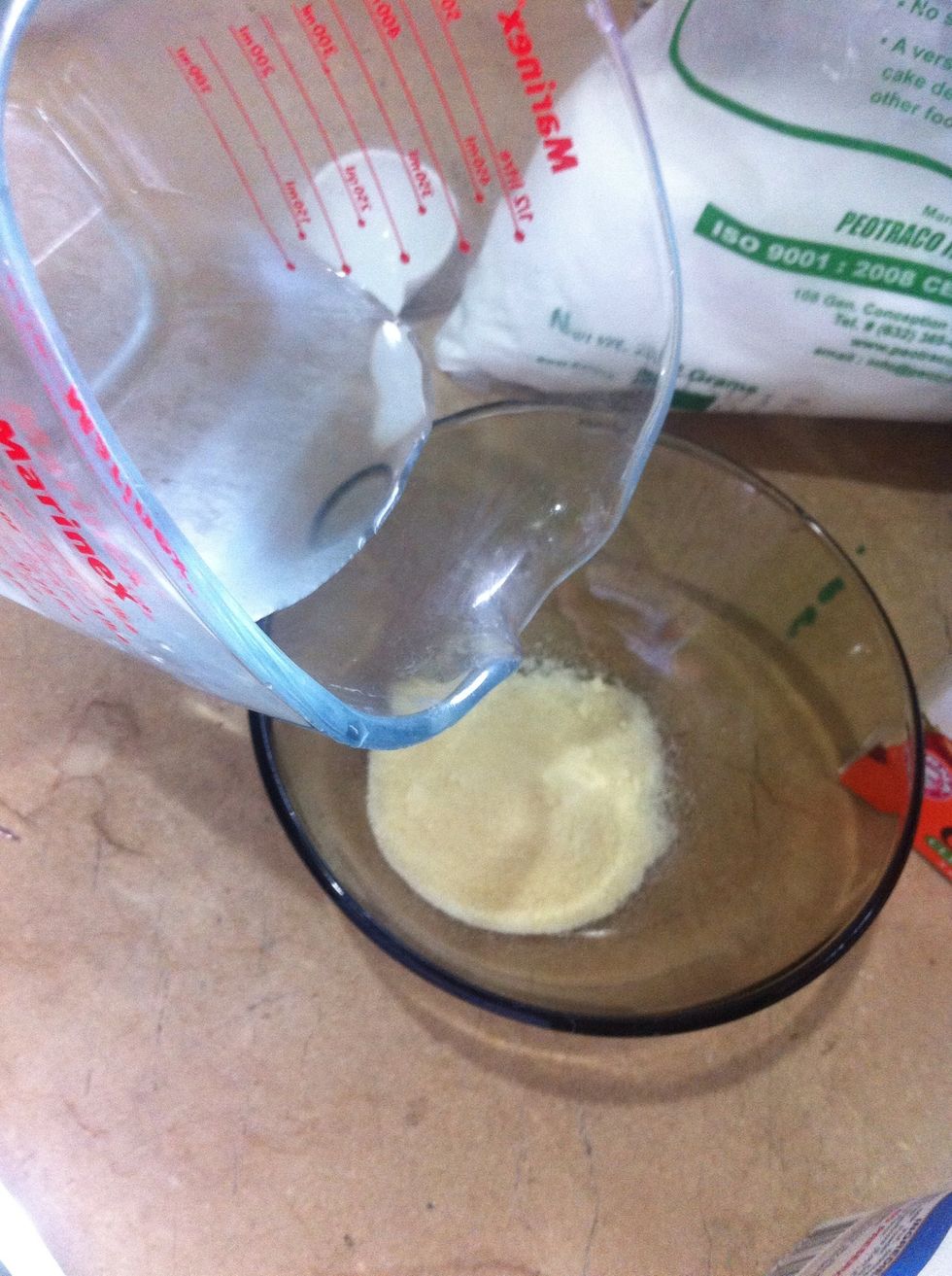 Pour into your clear gellatin.