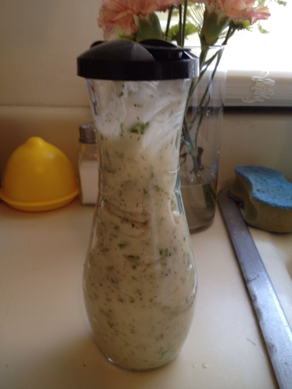 Pour into your cruet.