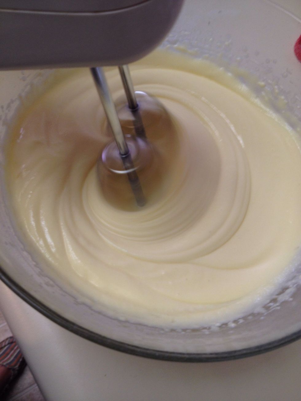 Pour into your lined cake round and place in the refrigerator for at least an hour. For this recipe it will more than likely be more than 1 hour.