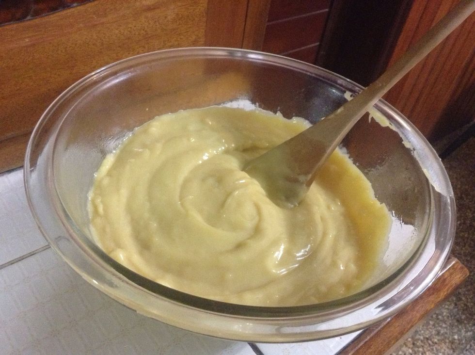 Pour it in a bowl and stir it