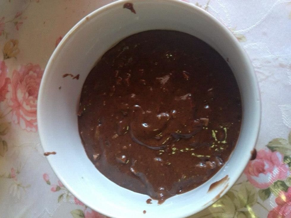 Pour it in the mug and put it in the microwave for 3 minute , it will start to crown over the top of the mug , don't panic ! , it will collapse once the heat stops.