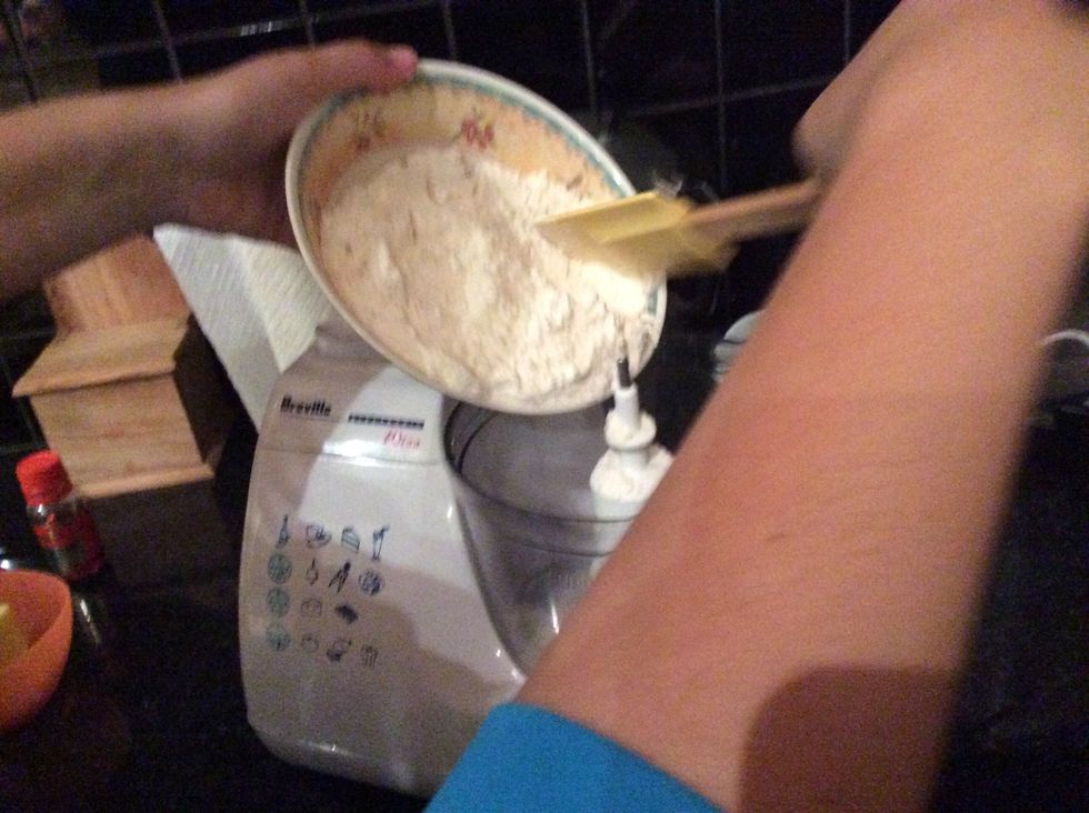 Pour it into a food processor