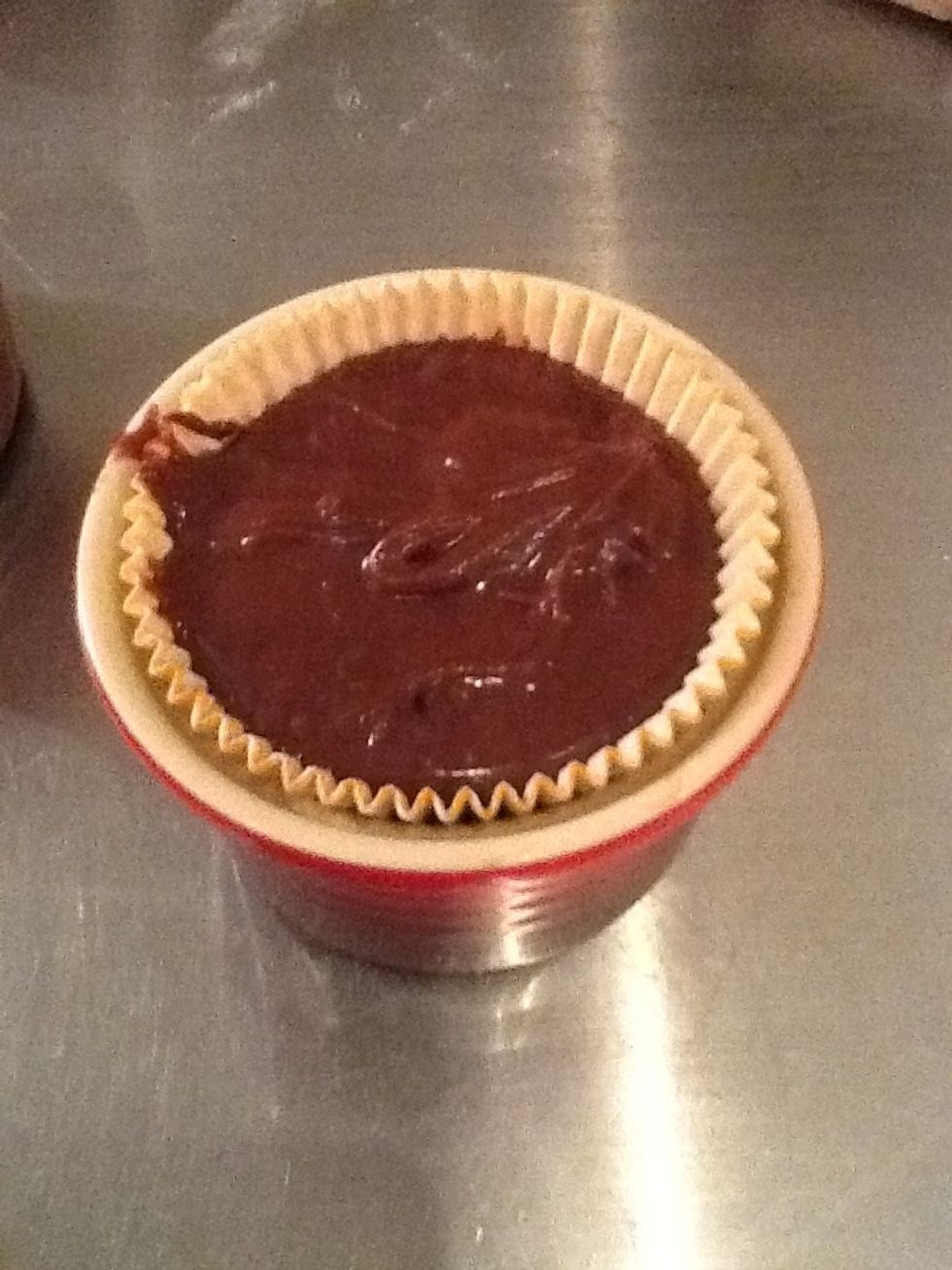 Pour it into the small bowls