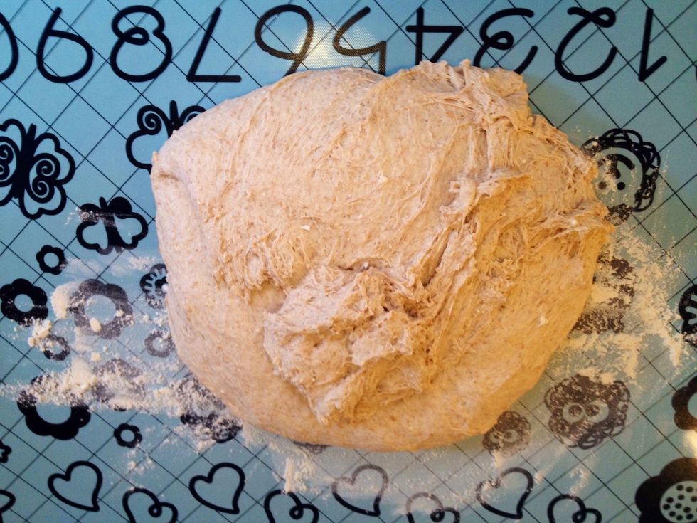 Pour it onto a baking tray or a baking mat.