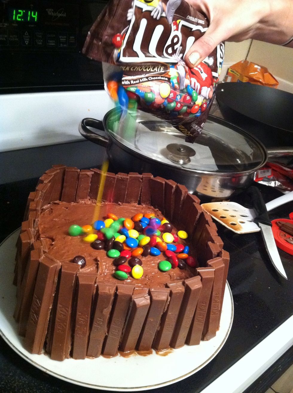 Pour M&Ms In the middle!