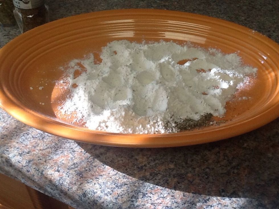 Pour mix onto chicken