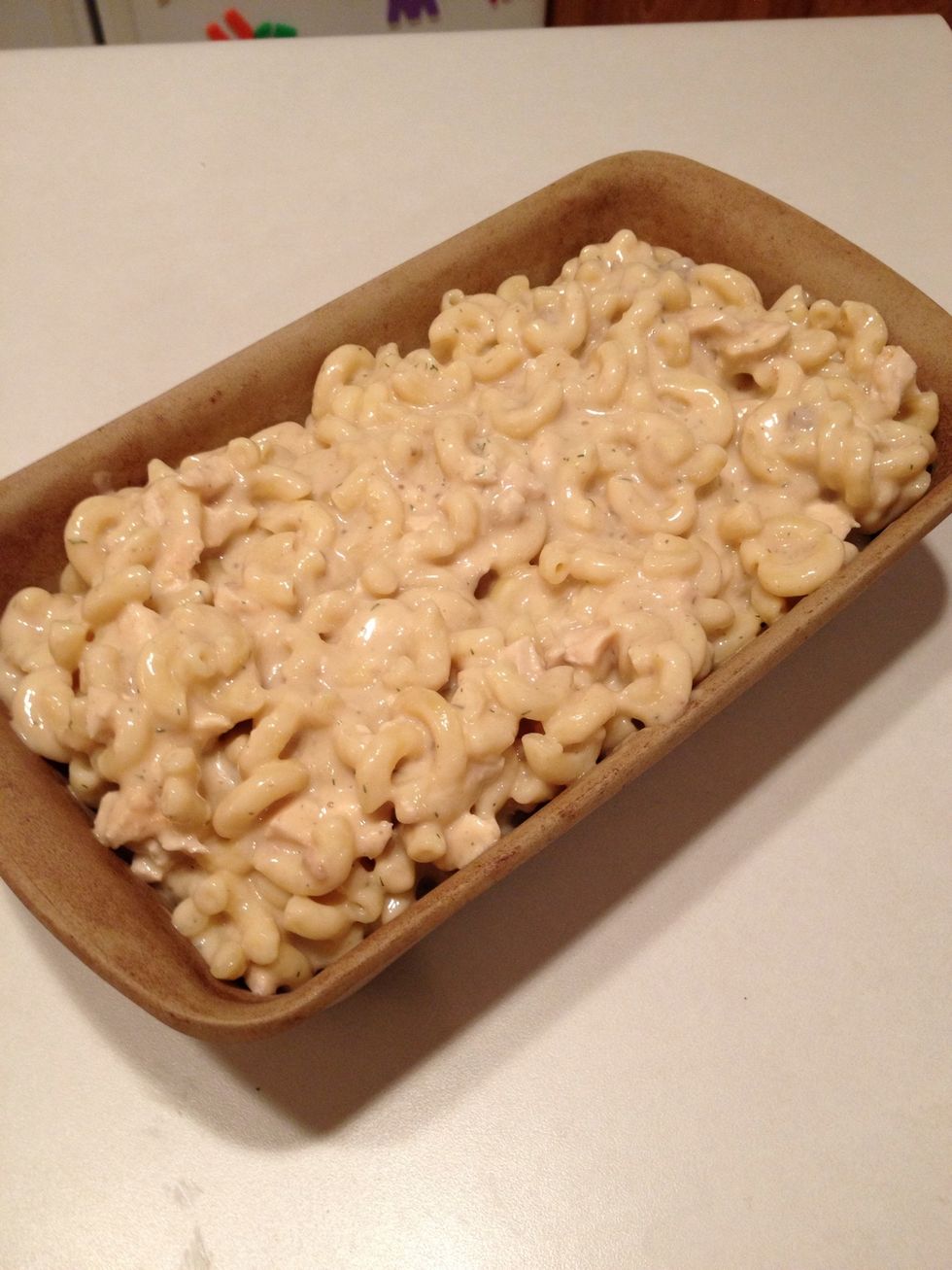 Pour mixture in a baking dish that can safely go under the broiler inside of an oven.
