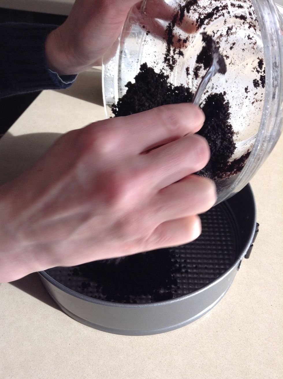 Pour mixture in to pan