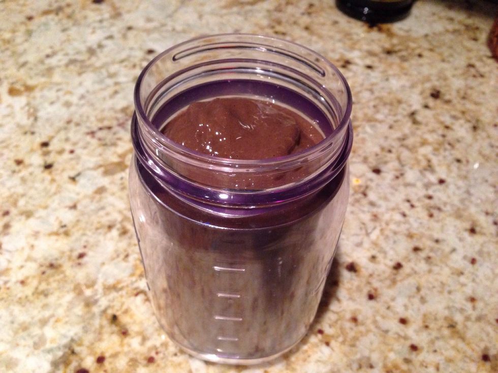 Pour mixture into a glass.