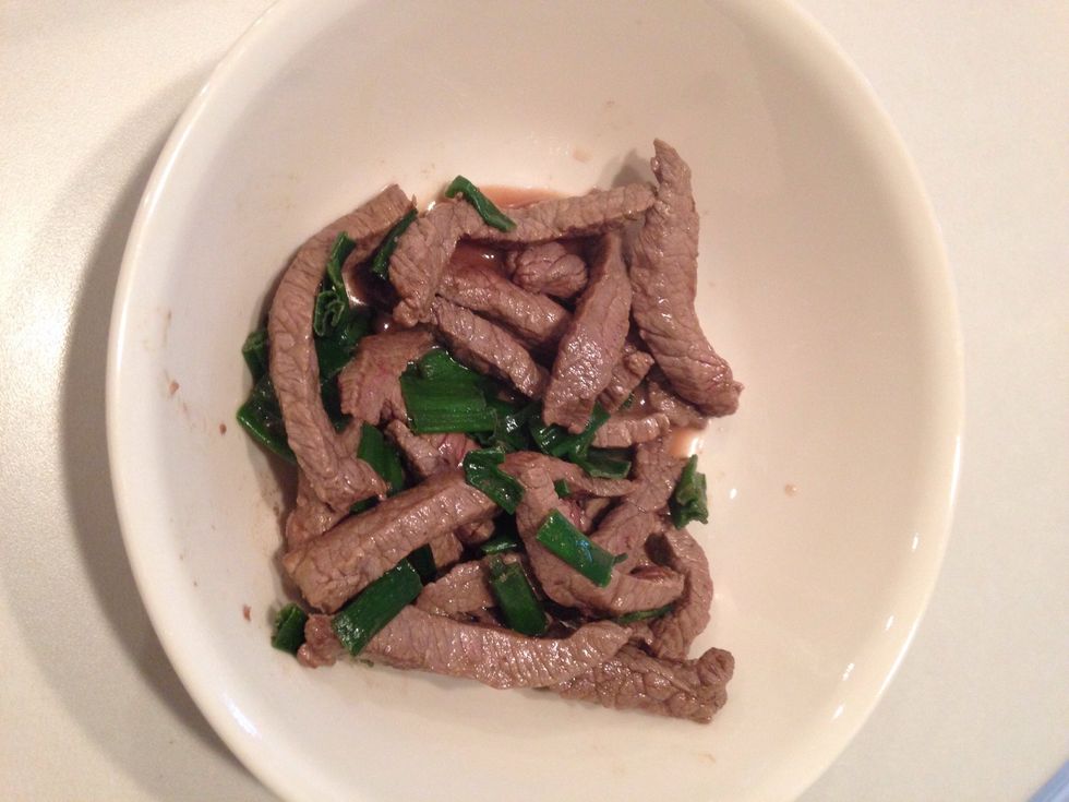 Pour mixture into a separate bowl.