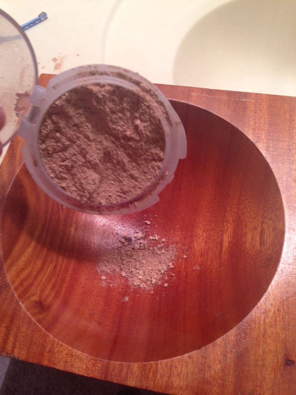 Pour mixture into container.