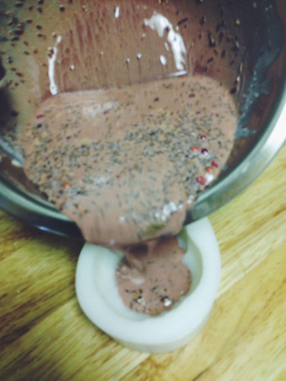 Pour mixture into your soap mold.
