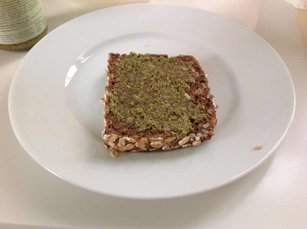 Pour on the pesto