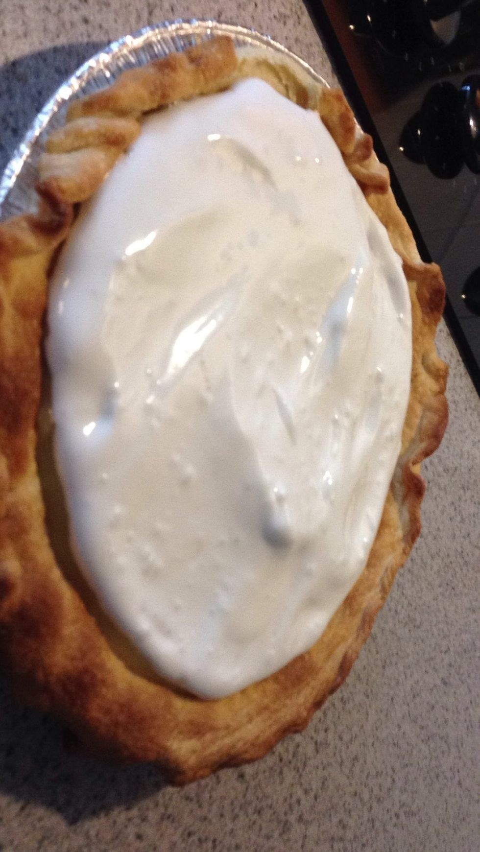 Pour on top of your filling.