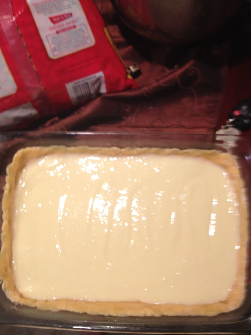 Pour on top