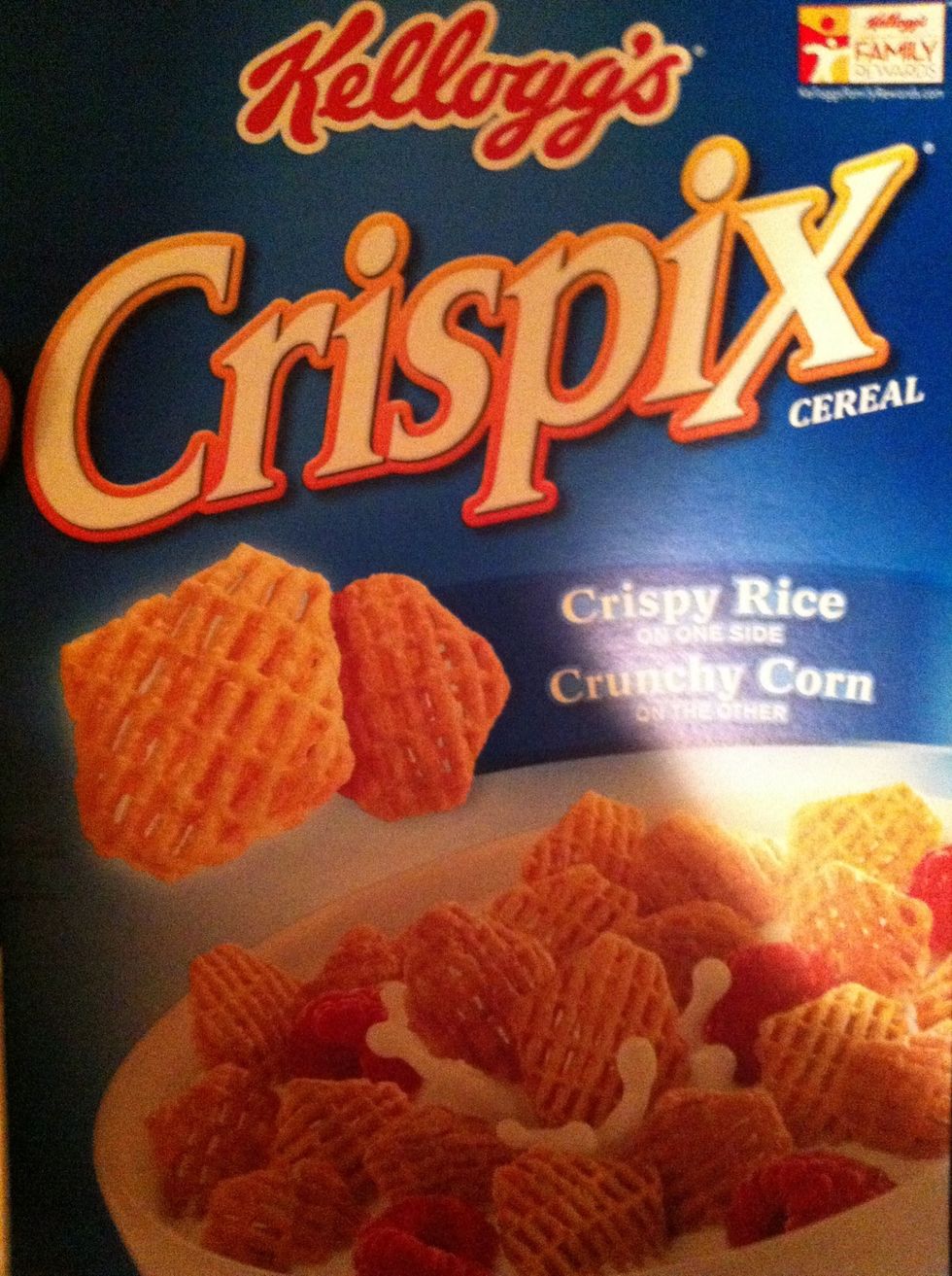Pour one 12oz. Box of crispix into seperate bowl