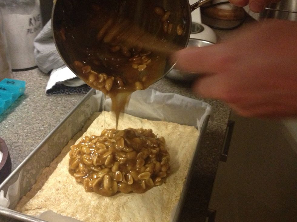 Pour onto nougat