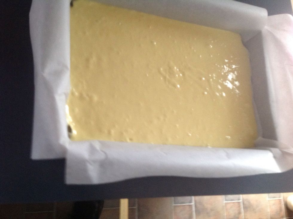 Pour over parchment paper.