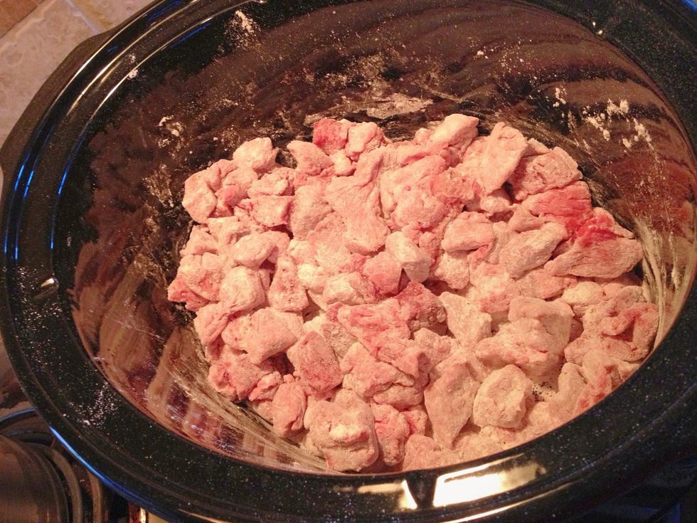 Pour over the beef in the pot & stir gently to coat.