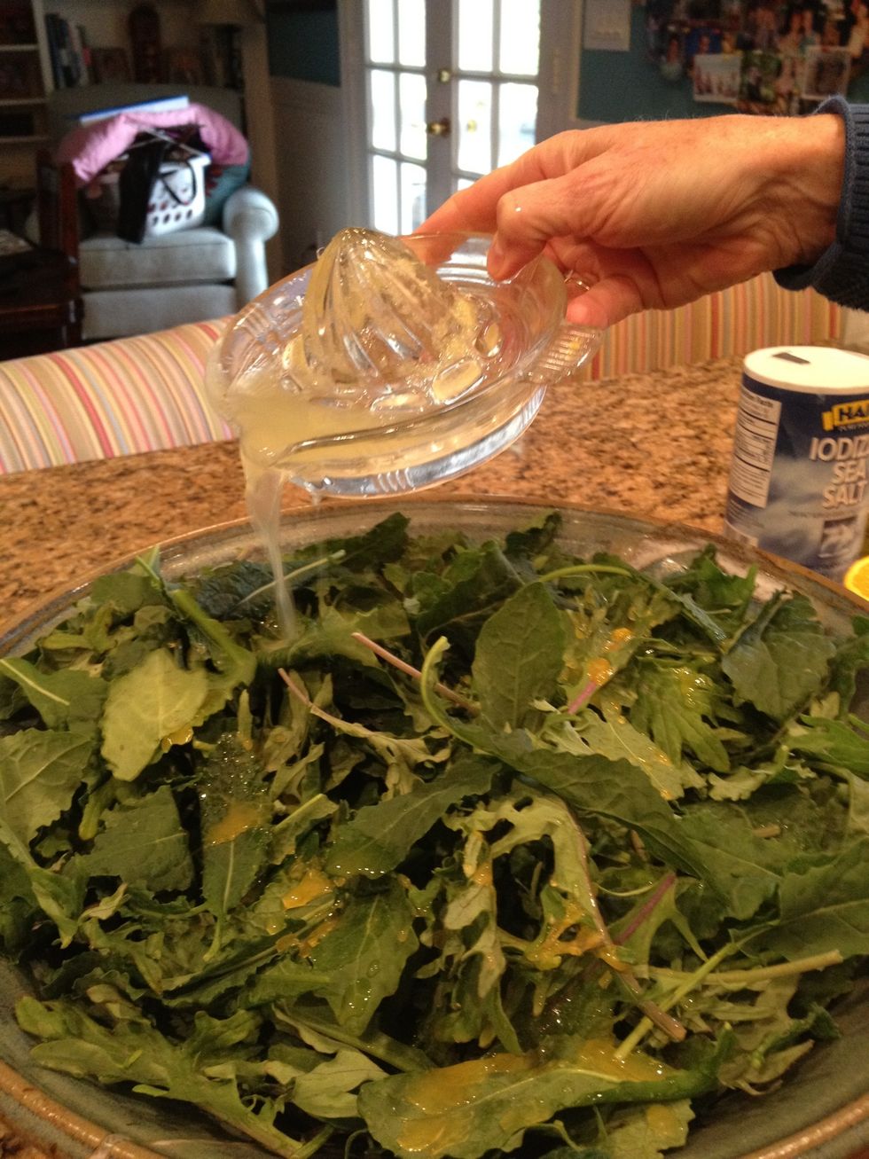 Pour over the Kale.