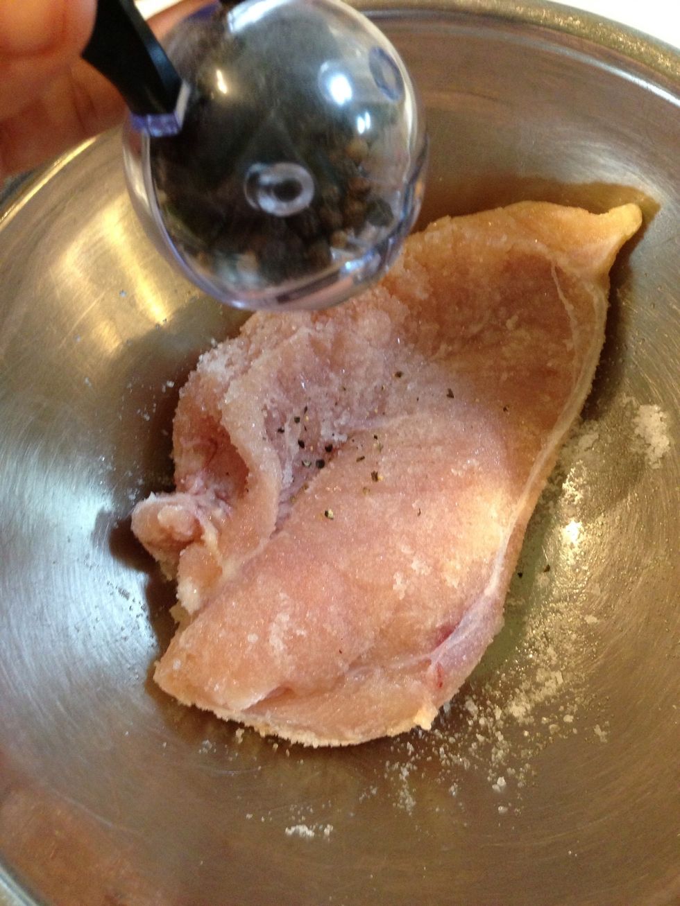 Pour some black pepper.