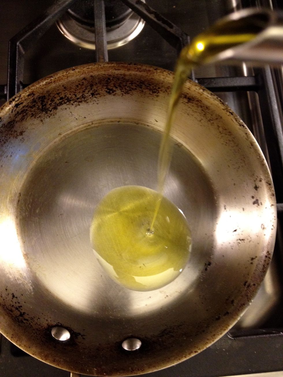 Pour some oil or any other fat