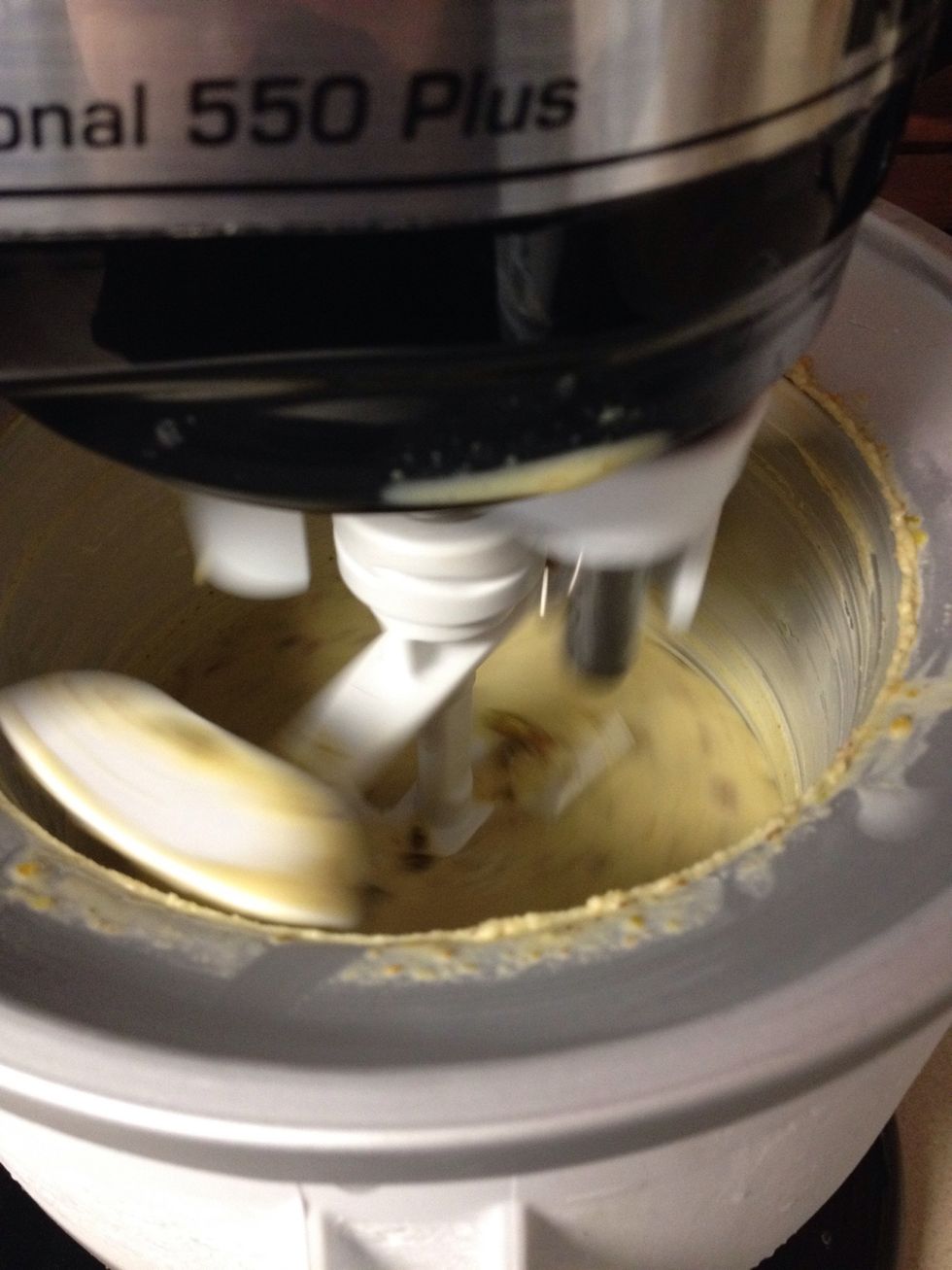 Pour the ice cream mix into you ice cream maker and follow the instructions that come with your ice cream maker