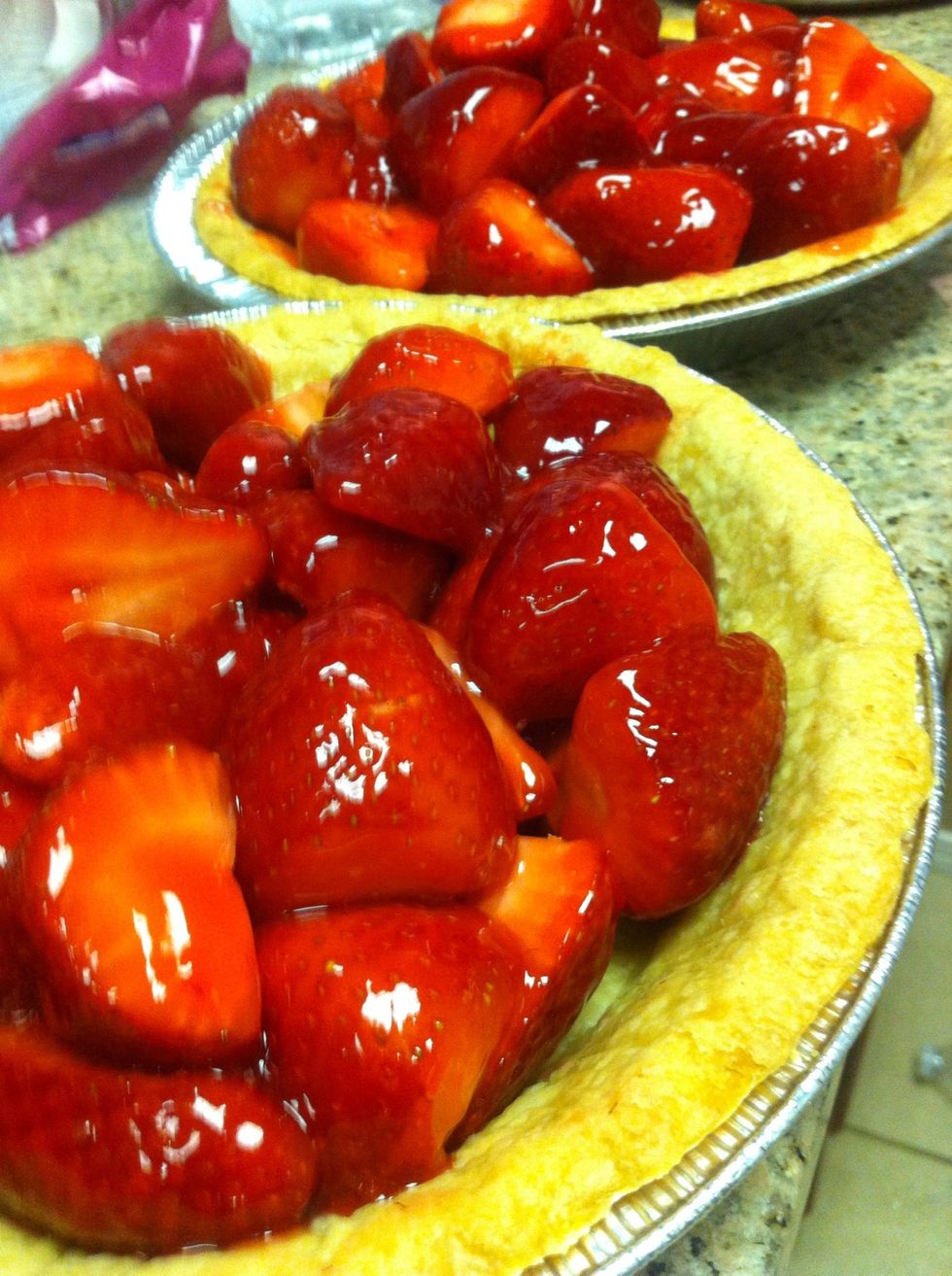 pour the jello mixture on the top and let it chill for 2-3 hours in the fridge
