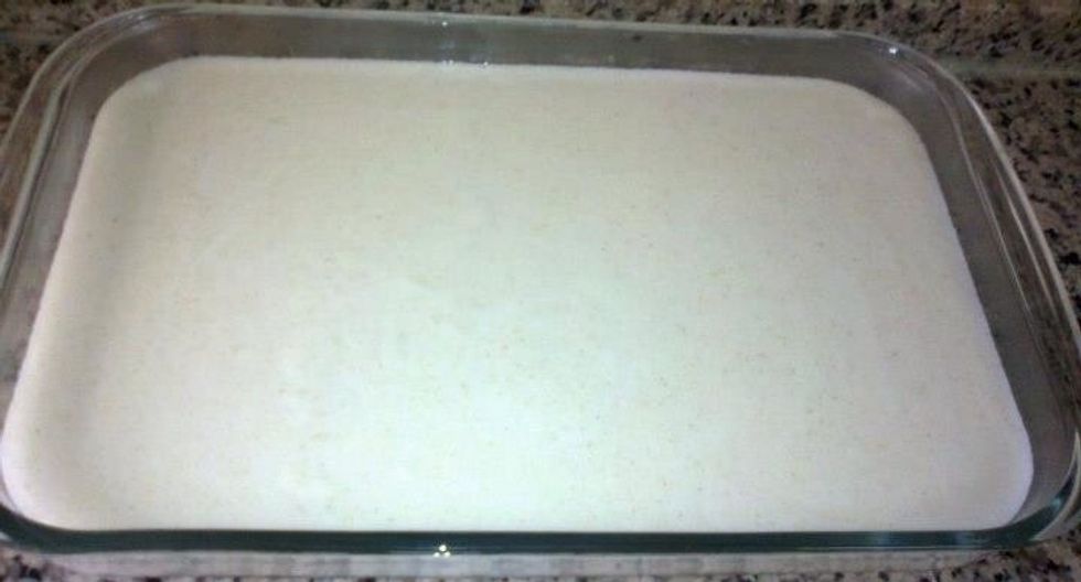 Pour the mixture and allow it to cool for two or three hours