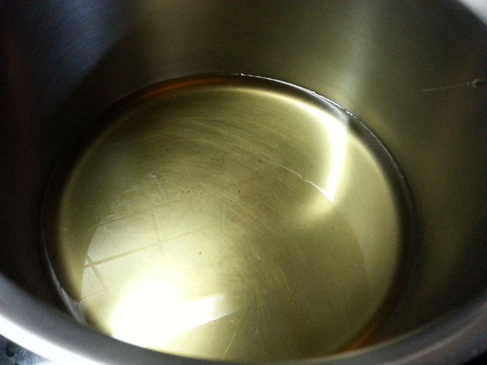 Pour the oil into a skillet