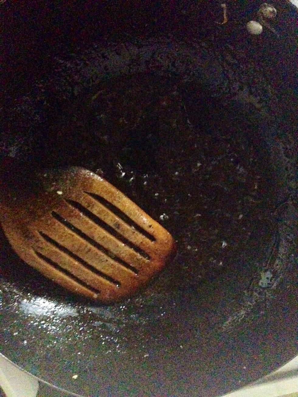 Pour the remaining marinade into the hot pan( high heat) and let it bubble and thicken to a sauce consistency