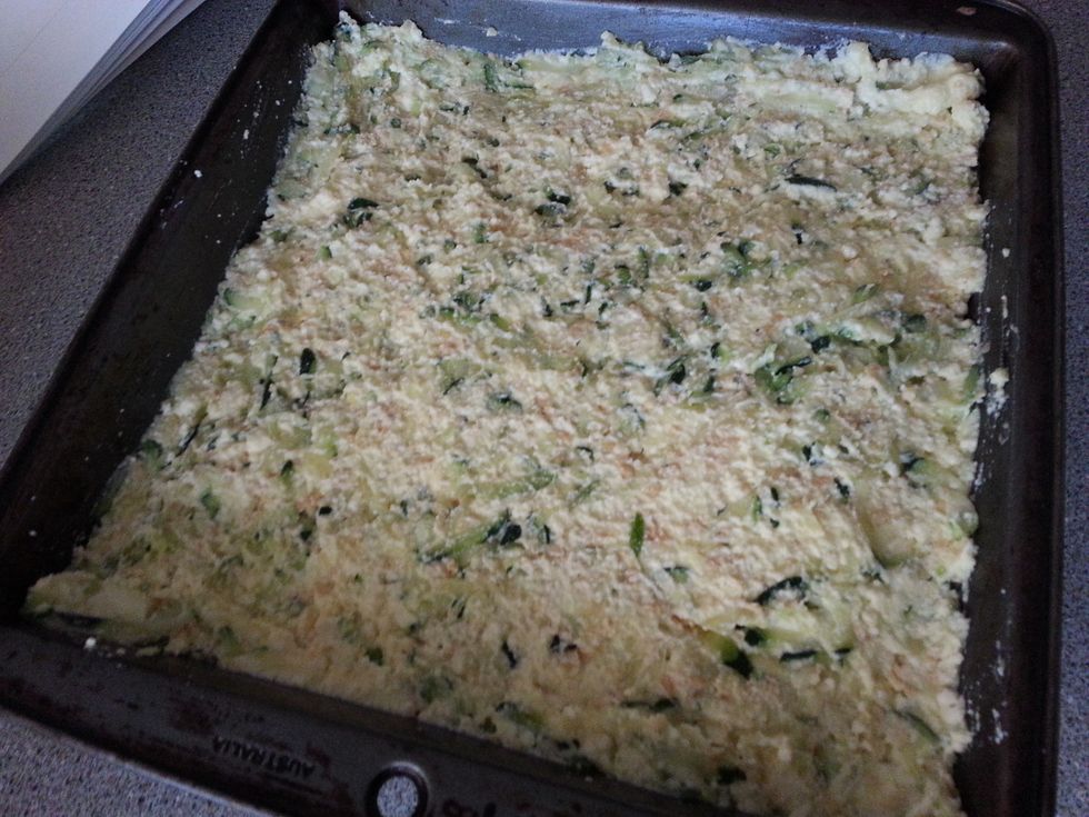 Pour the well combined mixture to the prepared cake tin/ baking dish and bake for an hour.