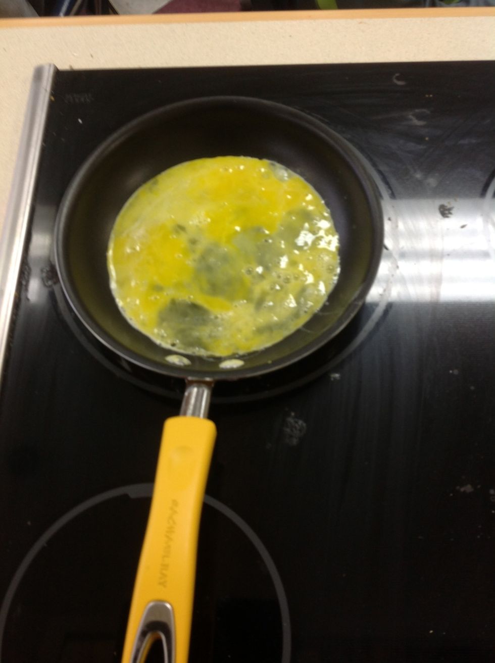 Pour them into the frying pan